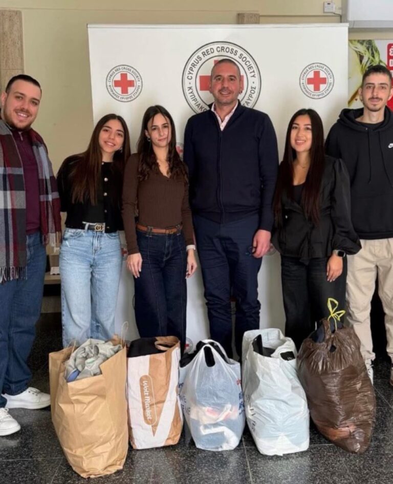 Clothing donation to the Cyprus Red Cross